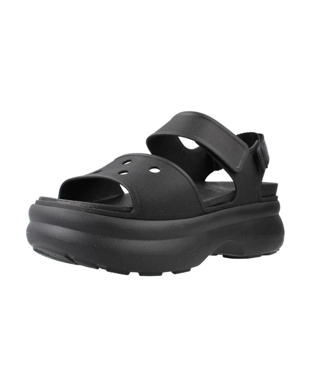CROCSTM Black Flat Sandals