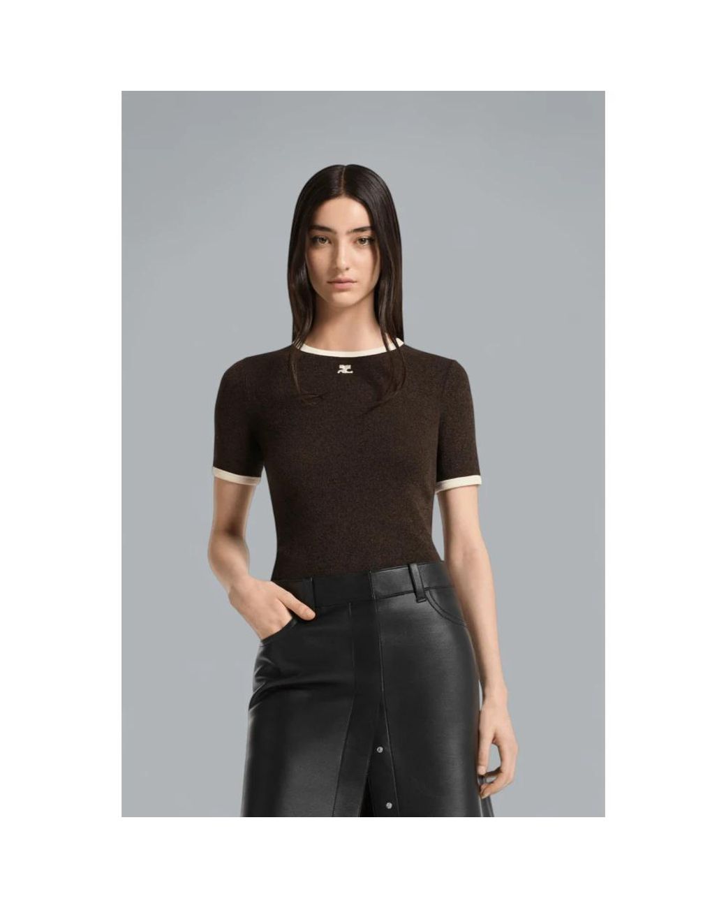 Courreges Black T-Shirts