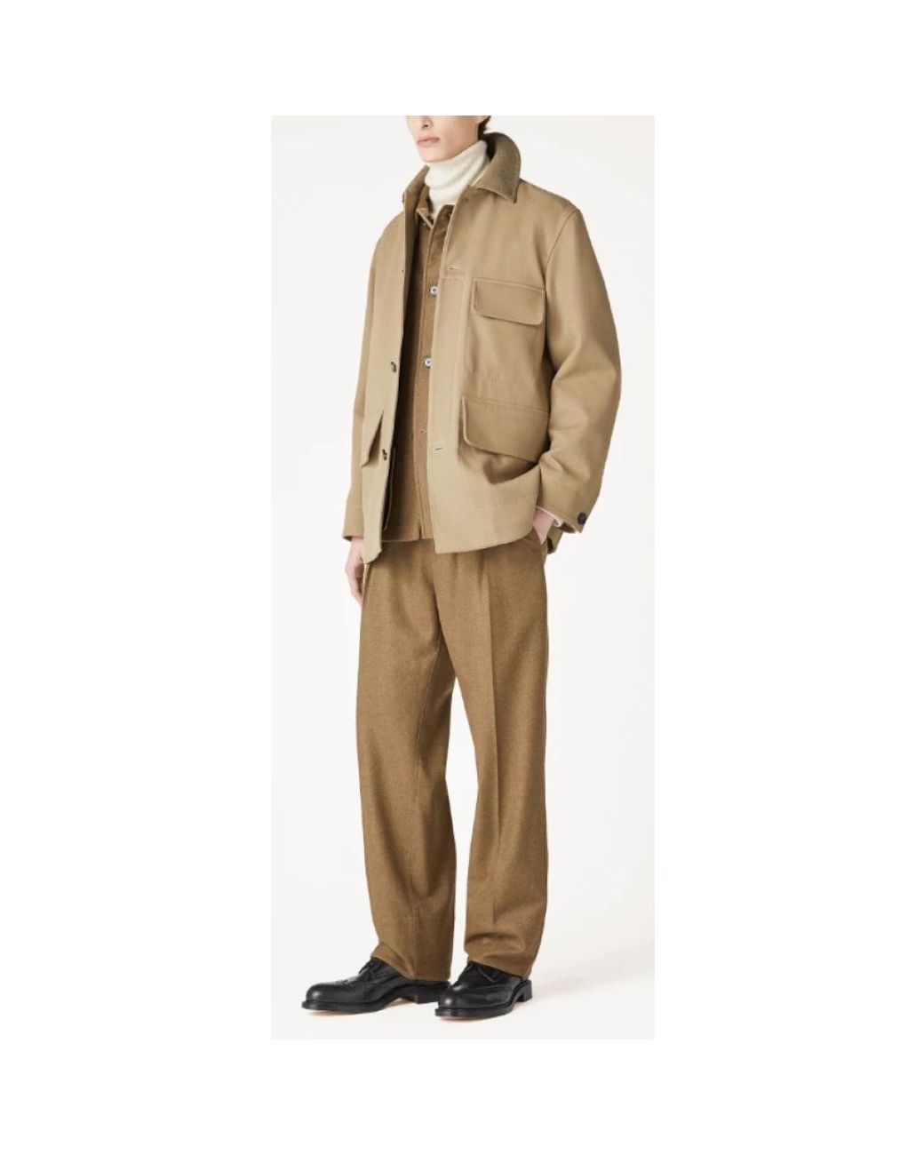 Loro Piana Natural Straight Trousers for men