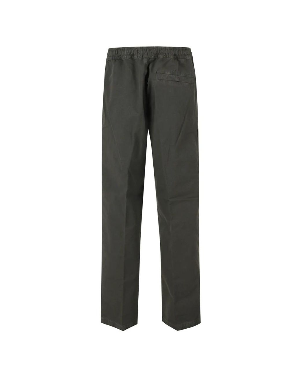 Stone Island Gray Straight Trousers for men