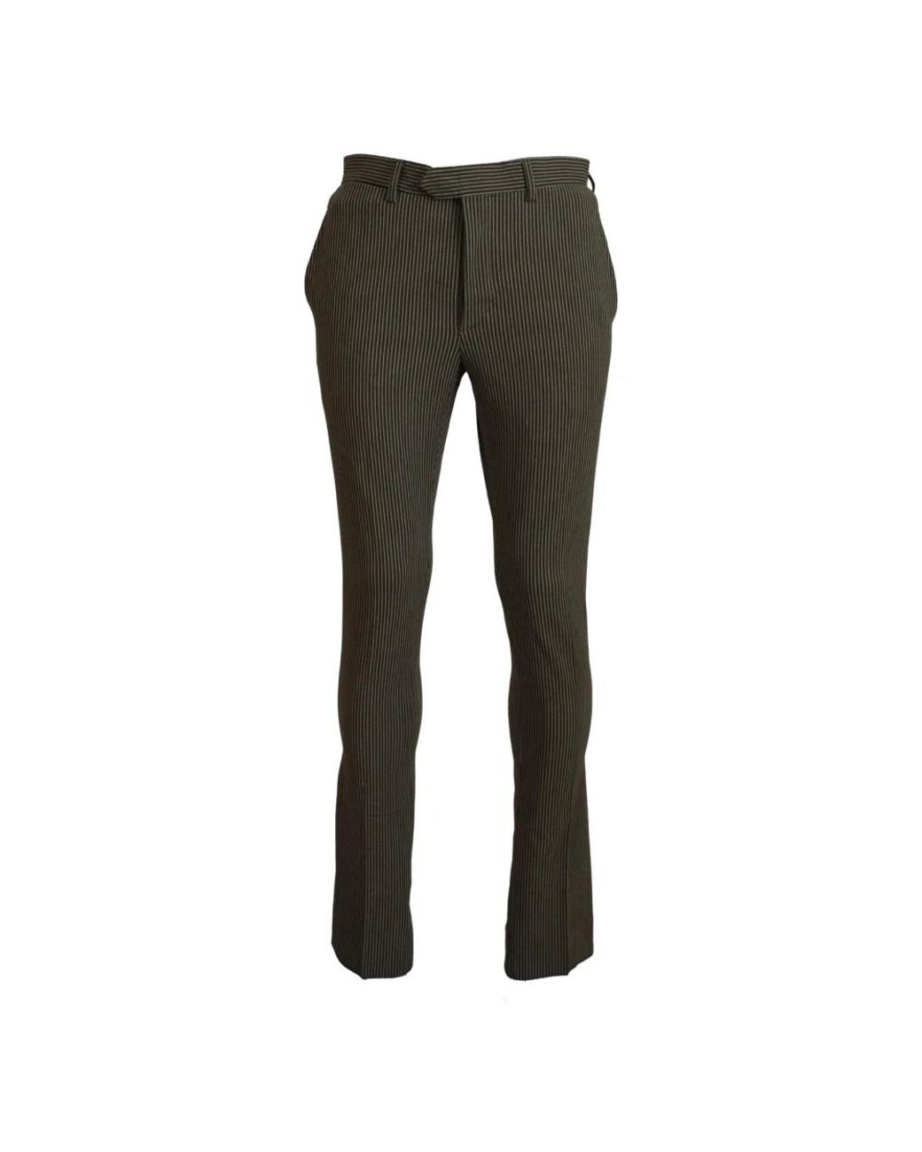 Bencivenga Gray Slim-Fit Trousers for men