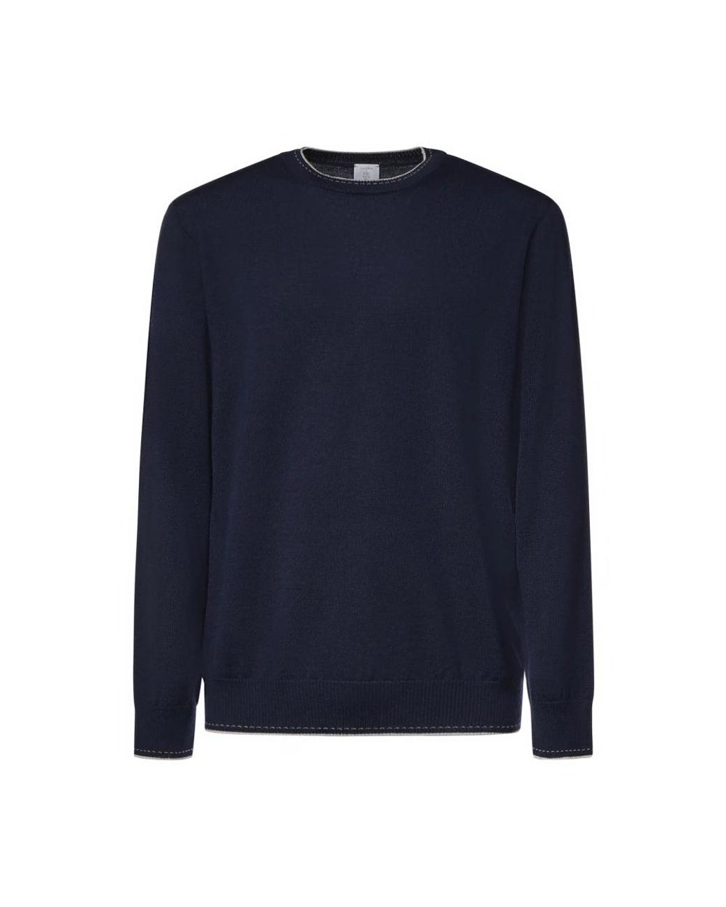Eleventy Blue Round-Neck Knitwear for men