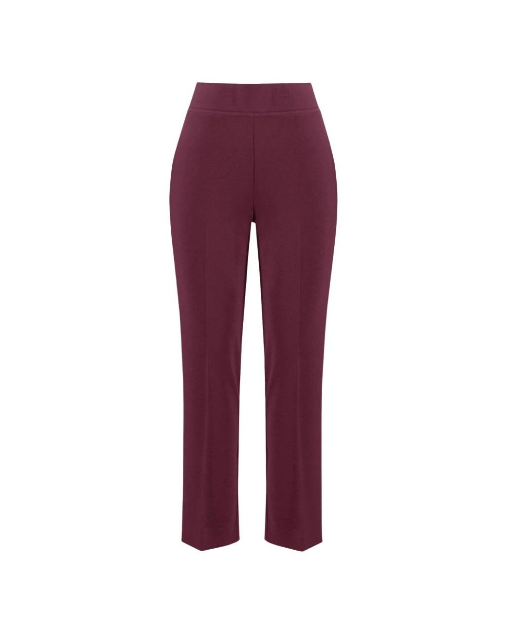 Joseph Ribkoff Purple Slim-Fit Trousers