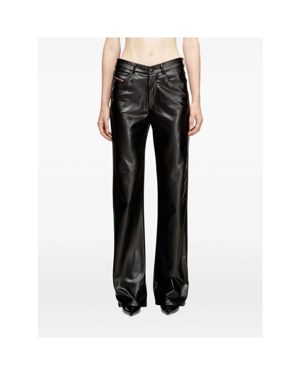 DIESEL Gray Straight Trousers