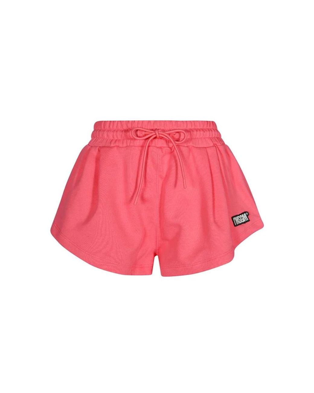 MSGM Korte Broeken ,Roze ,Katoen Katoenen Elastische Taille Shorts in het Pink