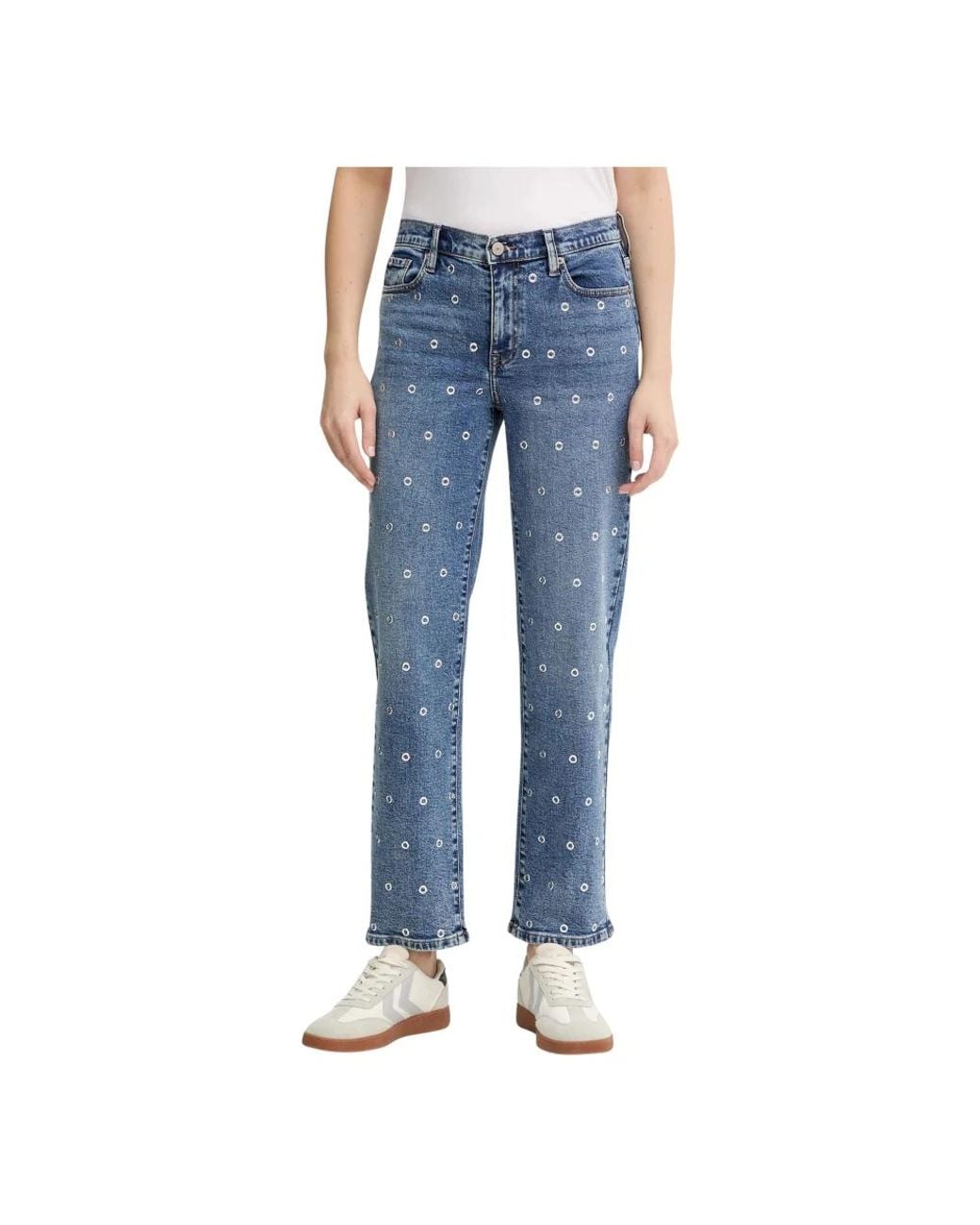 DKNY Rechte Jeans in het Blue