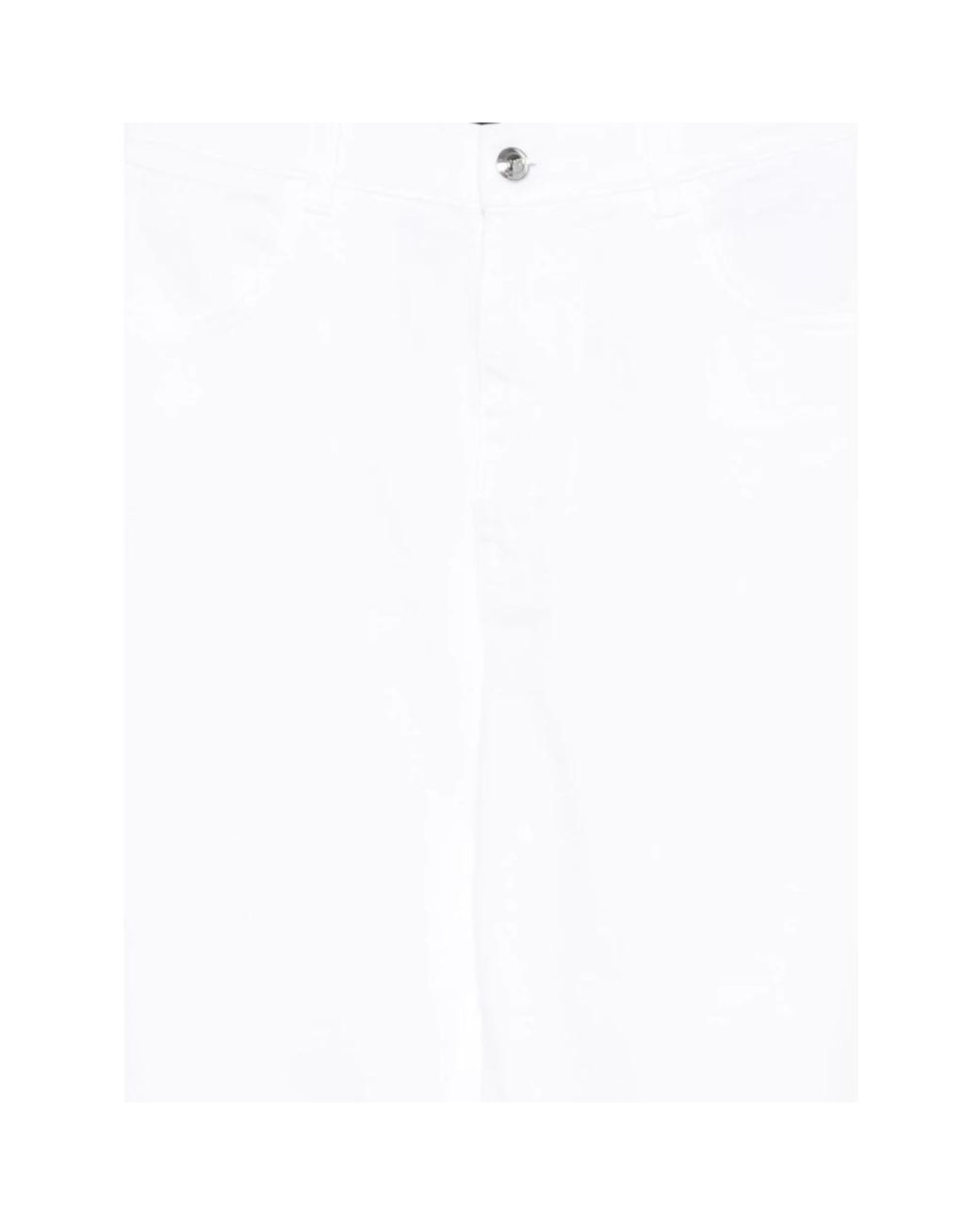 Fay White Wide Trousers