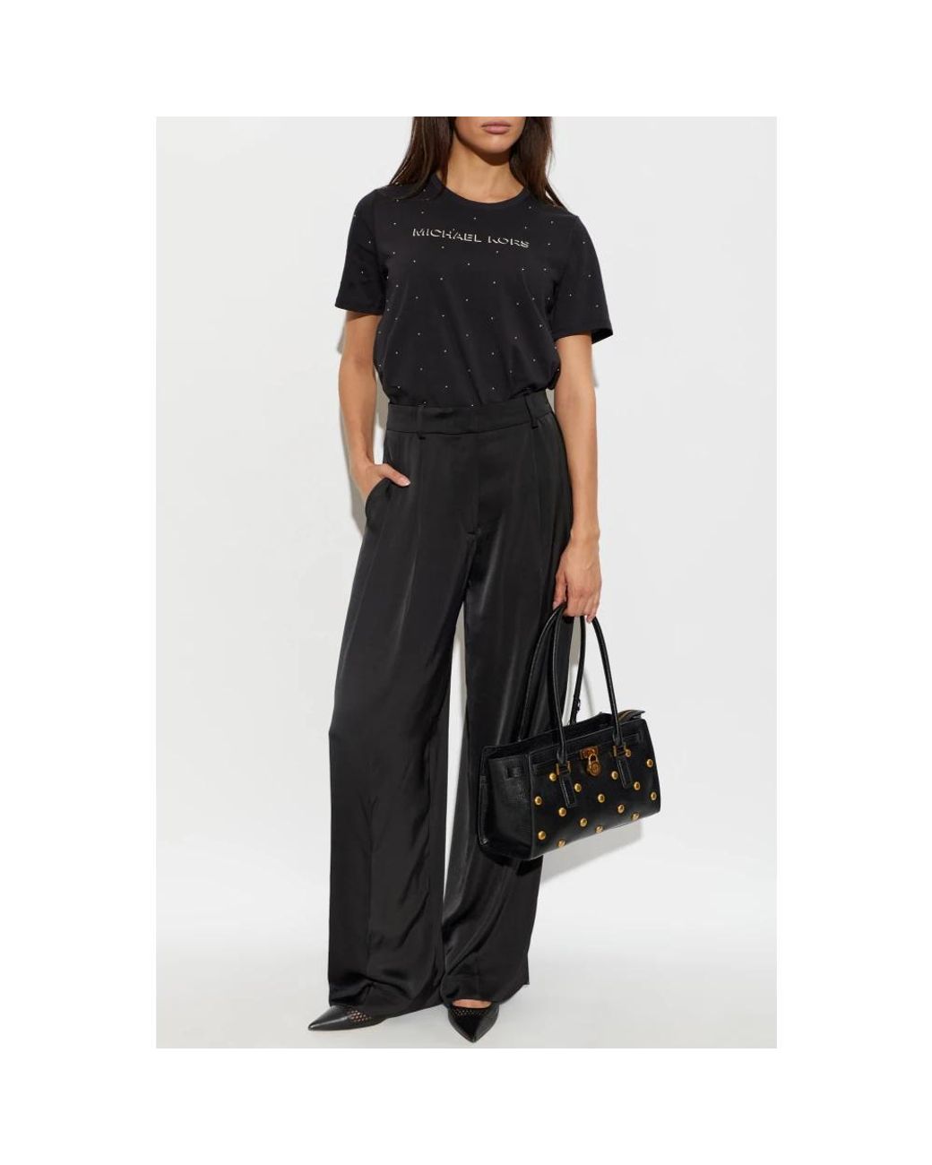 Michael Kors Black Wide Trousers