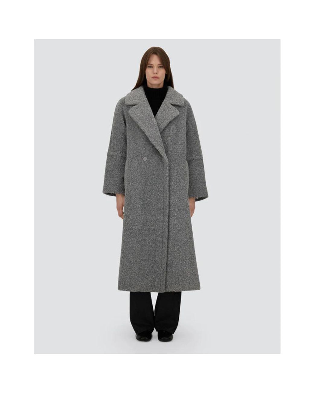 Double-Breasted Coats Herno en coloris Gray