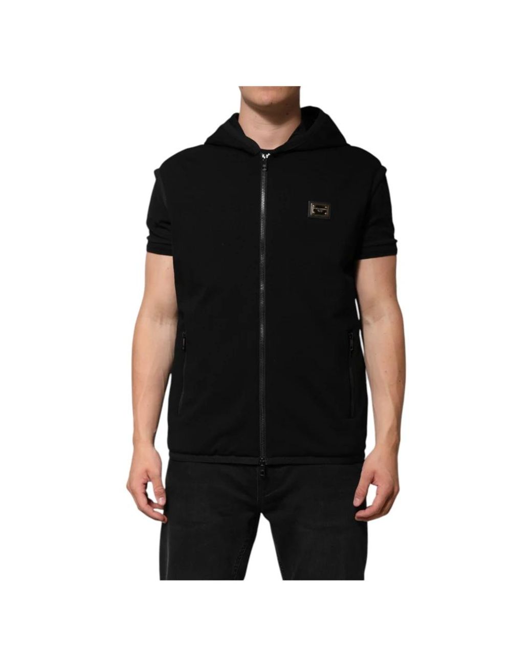 Dolce & Gabbana Black Zip-Throughs for men