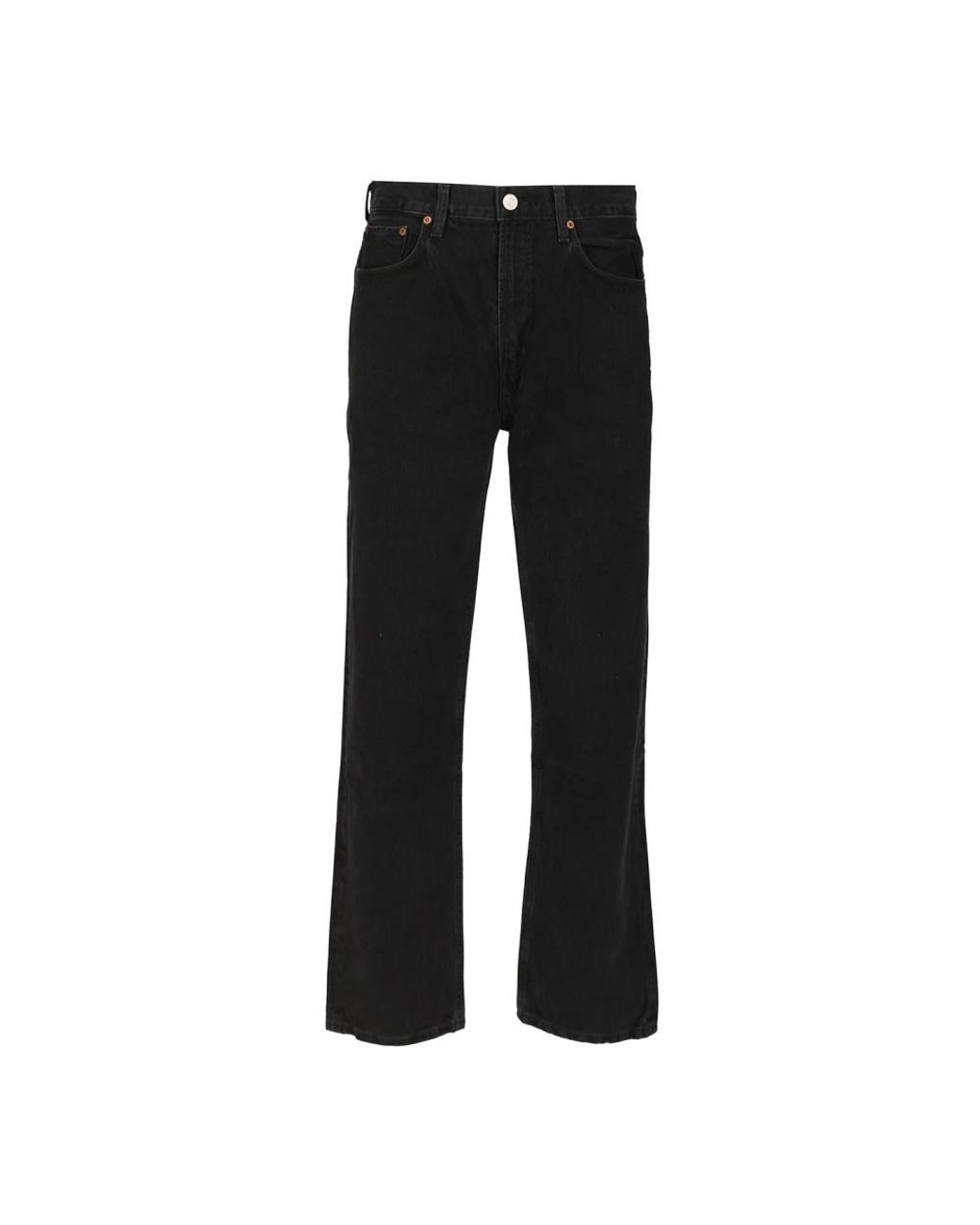 Agolde Black Straight Fit Jeans for men