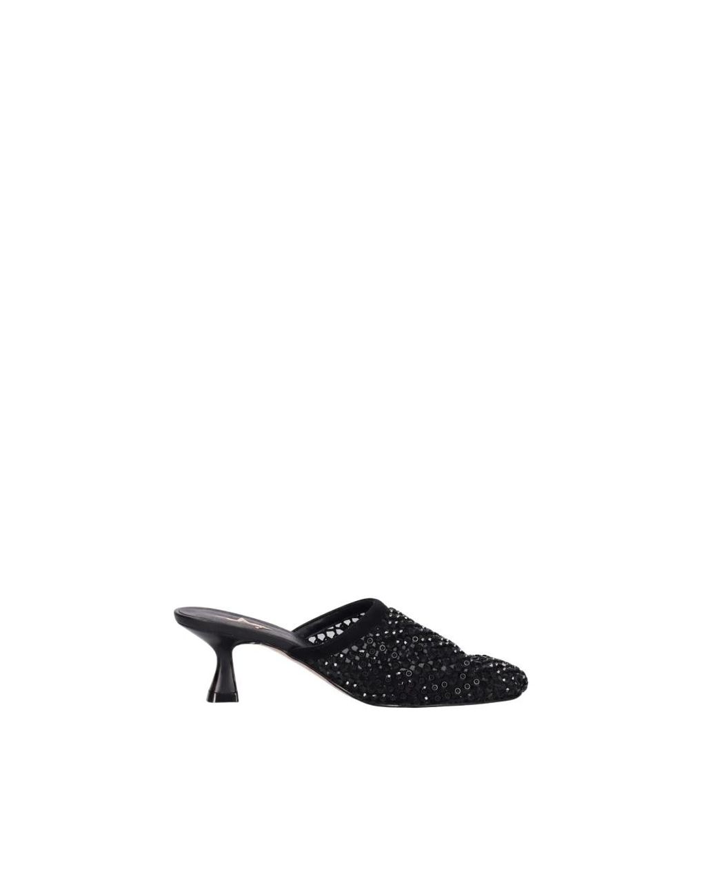 Marc Ellis Black Heeled Mules