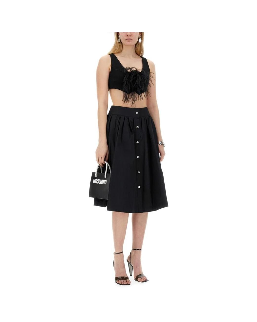 Moschino Black Sleeveless Tops