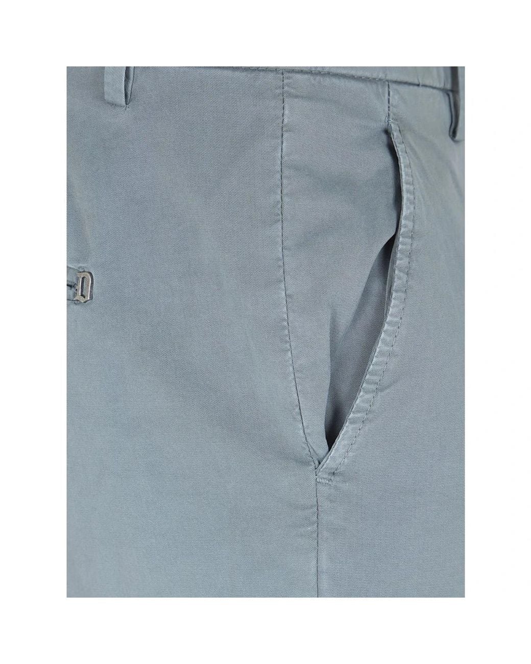 Dondup Blue Slim-Fit Trousers for men