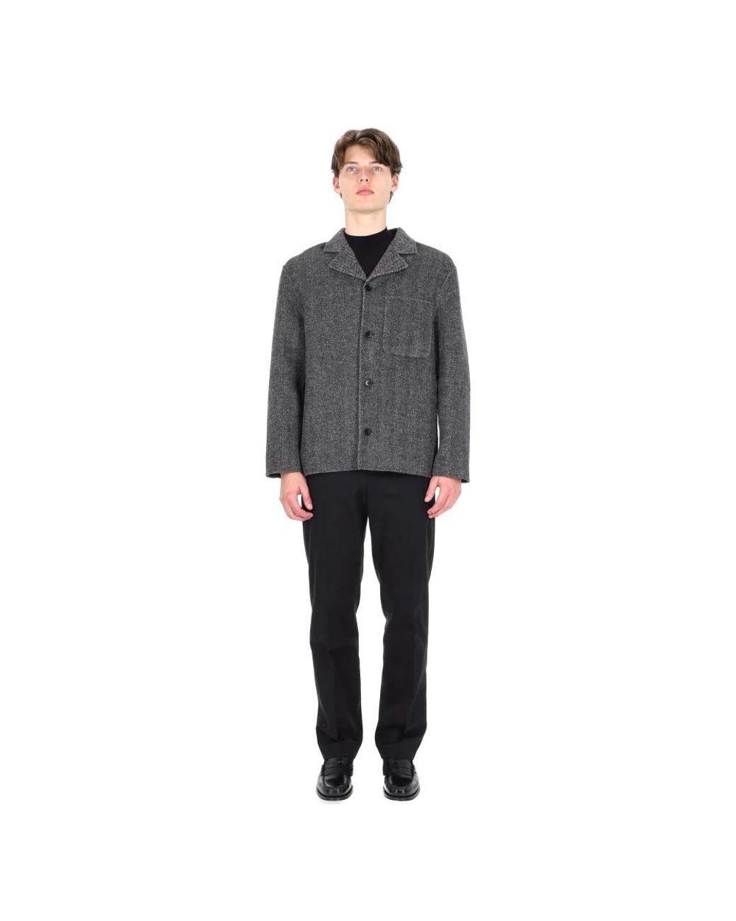 Officine Generale Gray Light Jackets for men