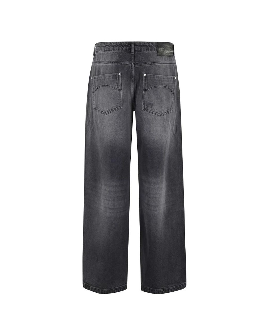 RETERNITY Gray Straight Fit Jeans for men