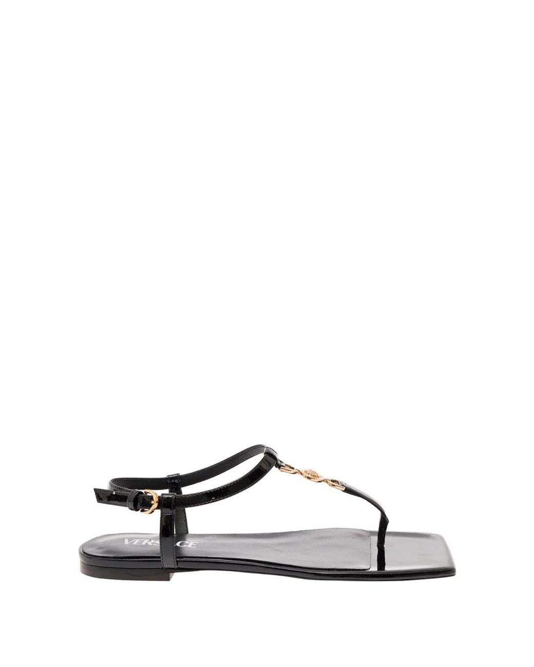 Flat Sandals di Versace in Brown