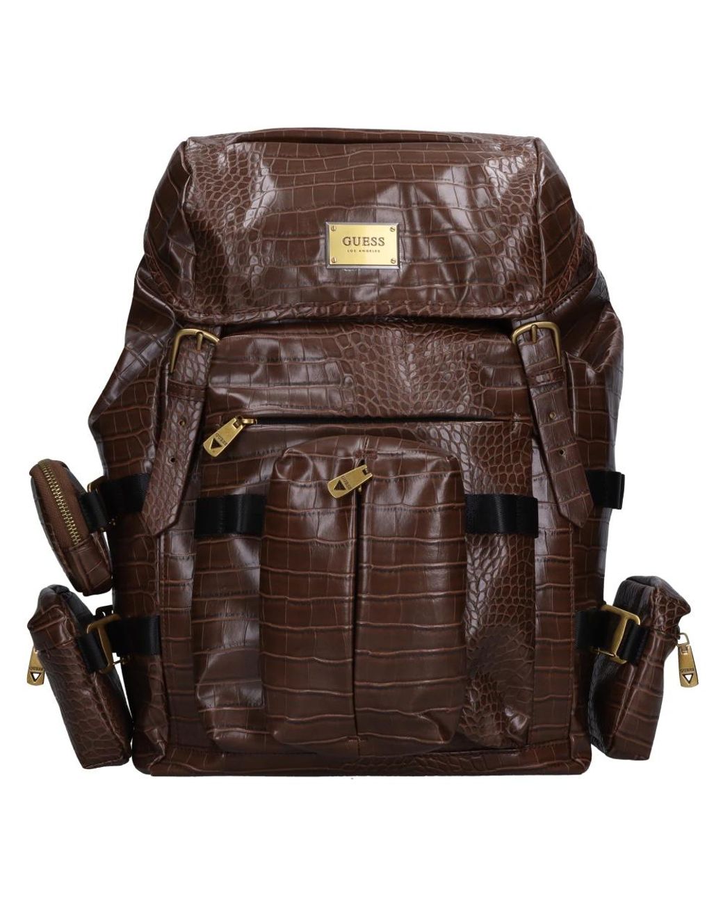 Guess Tassen ,Bruin ,Leer Tassen. Bruin in het Brown voor heren