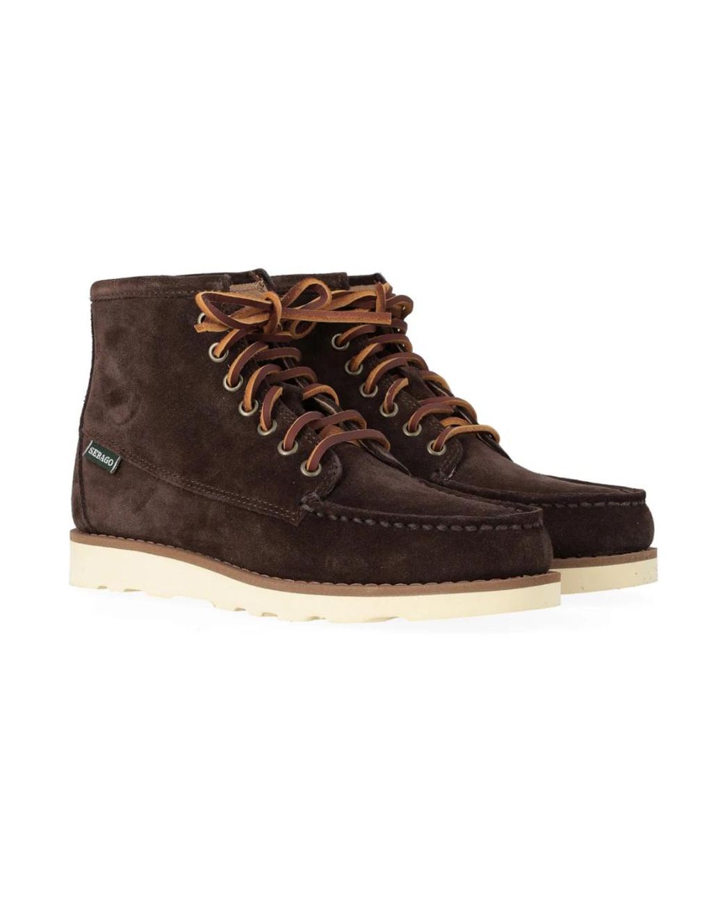 Sebago Brown Lace-Up Boots