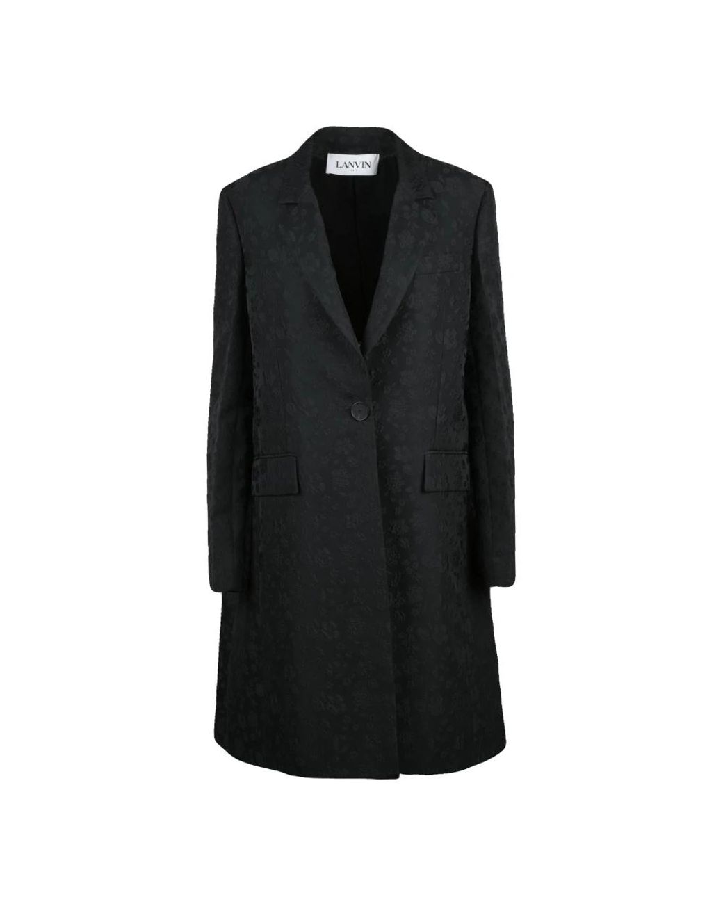 Lanvin Black Single-Breasted Coats