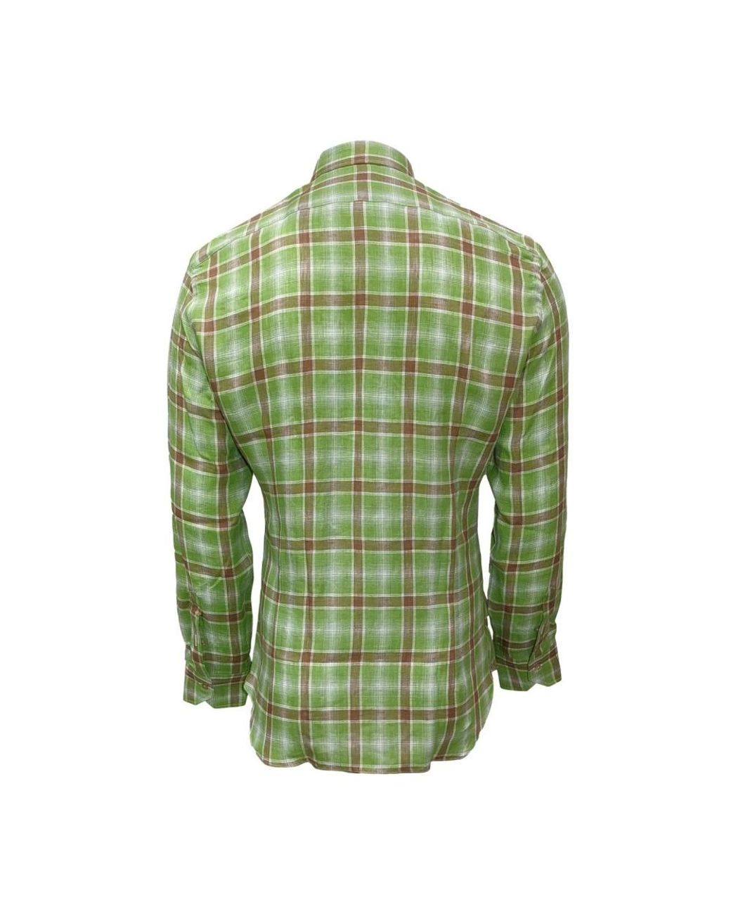 Mazzarelli Green Casual Shirts for men