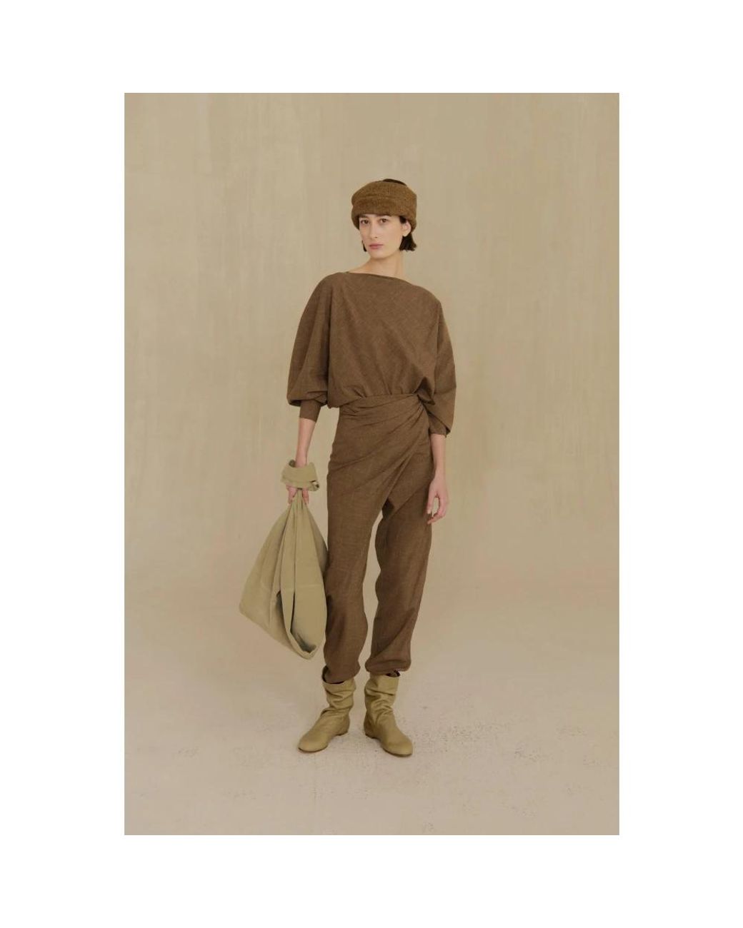 Cortana Natural Tapered Trousers