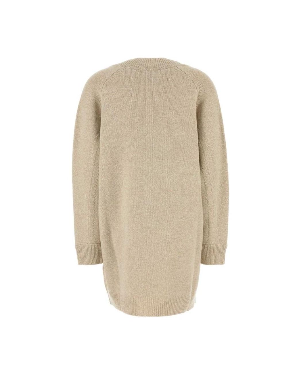Versace Natural V-Neck Knitwear