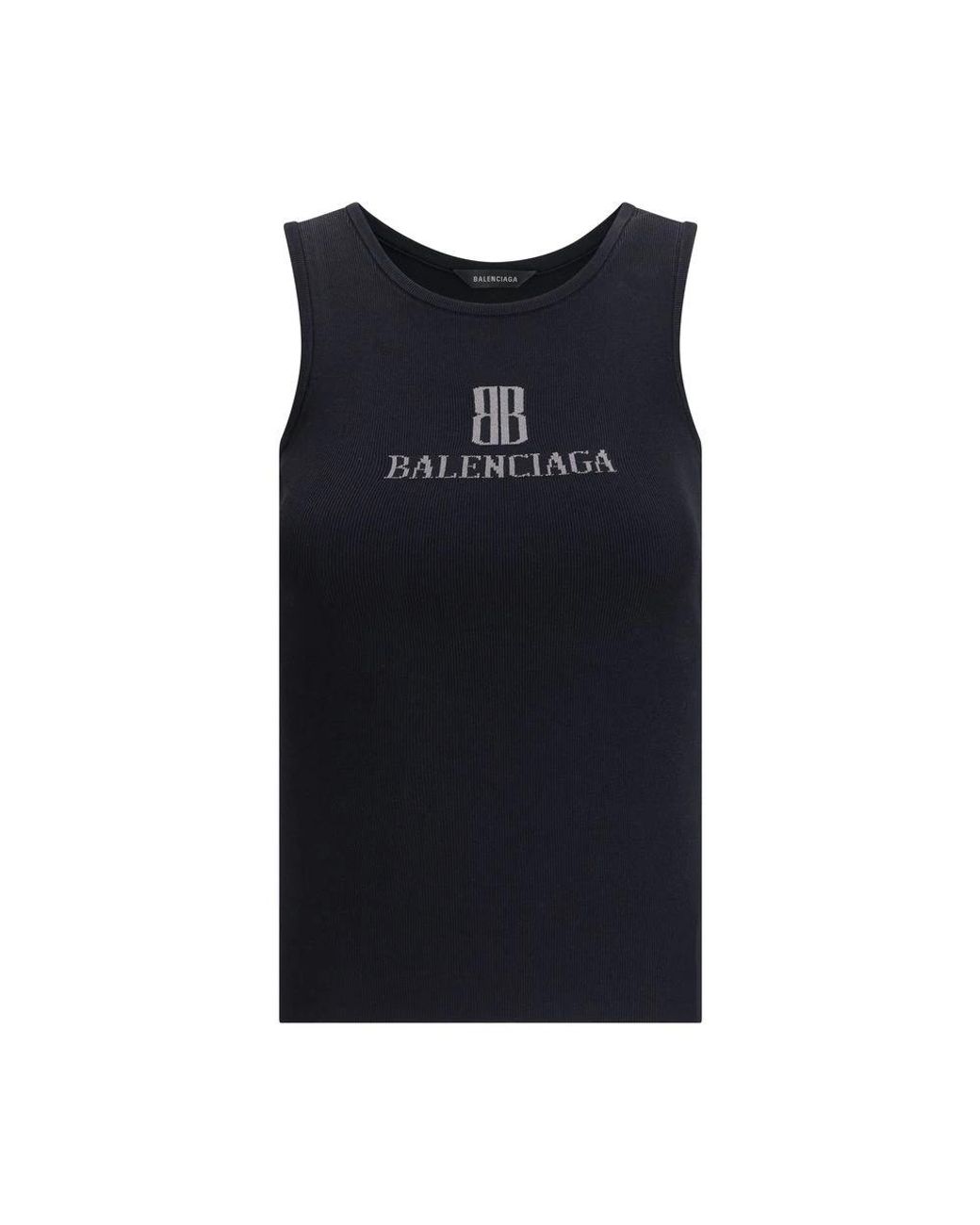 Balenciaga Blue Sleeveless Tops