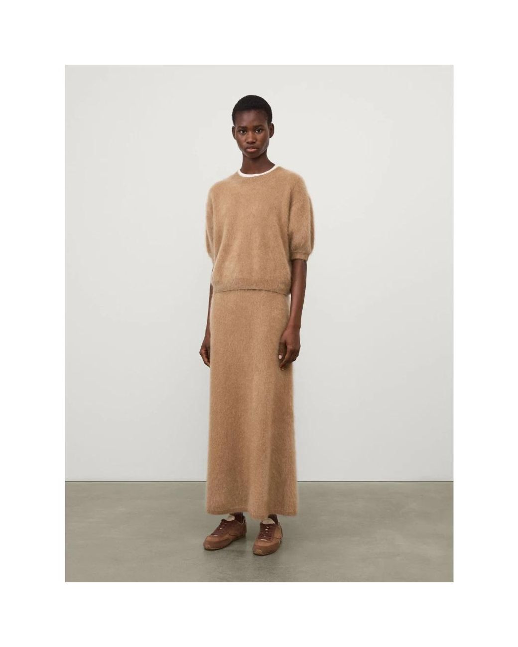 Lisa Yang Brown Midi Skirts
