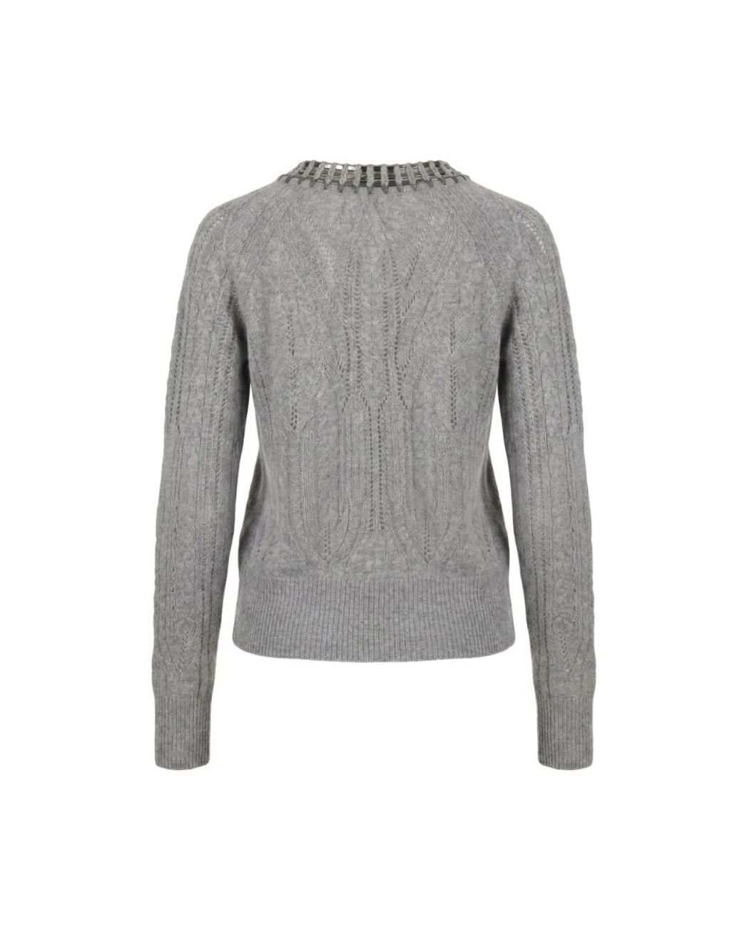 Ermanno Scervino Gray Cashmere Knitwear