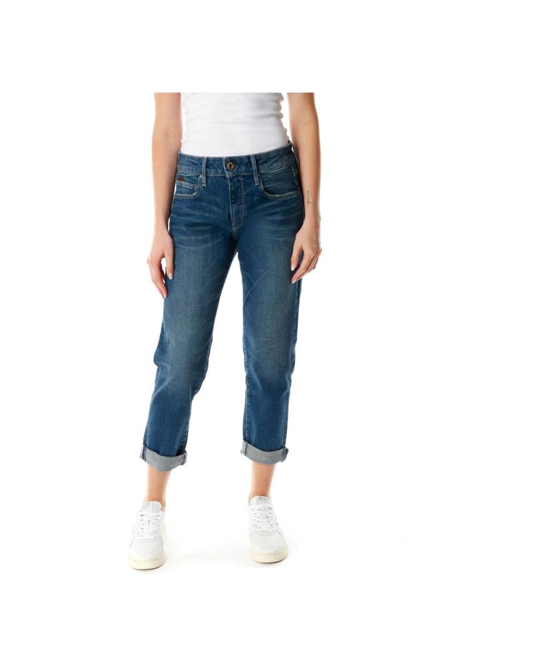 G-Star Cropped Jeans in het Blue