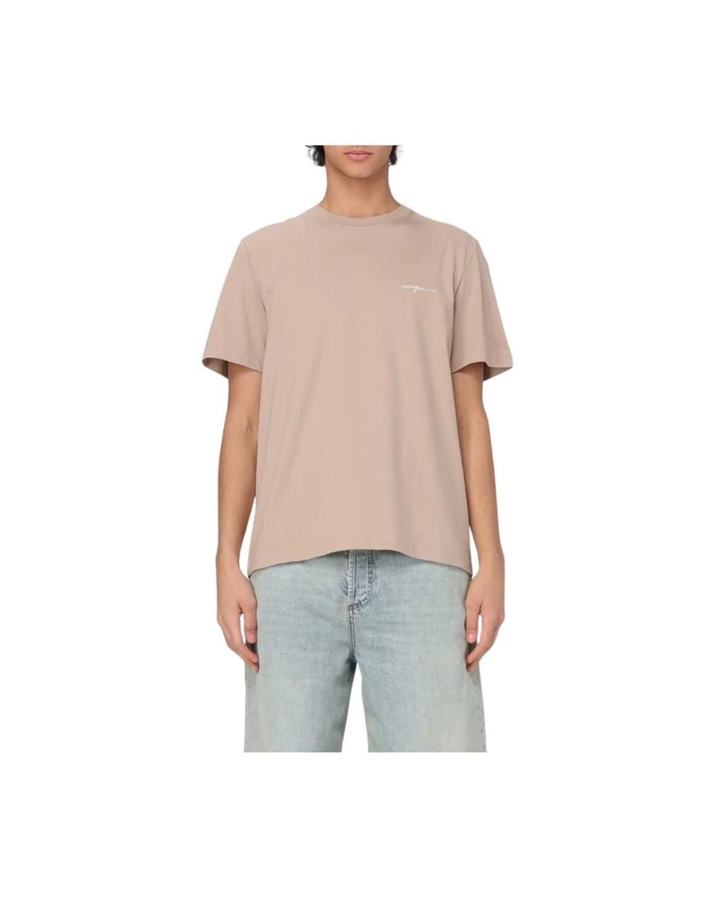 MSGM Natural T-Shirts for men