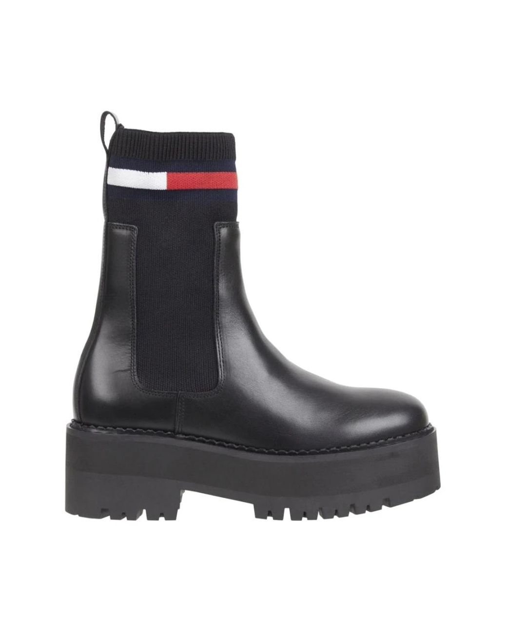 Tommy Hilfiger Black Chelsea Boots