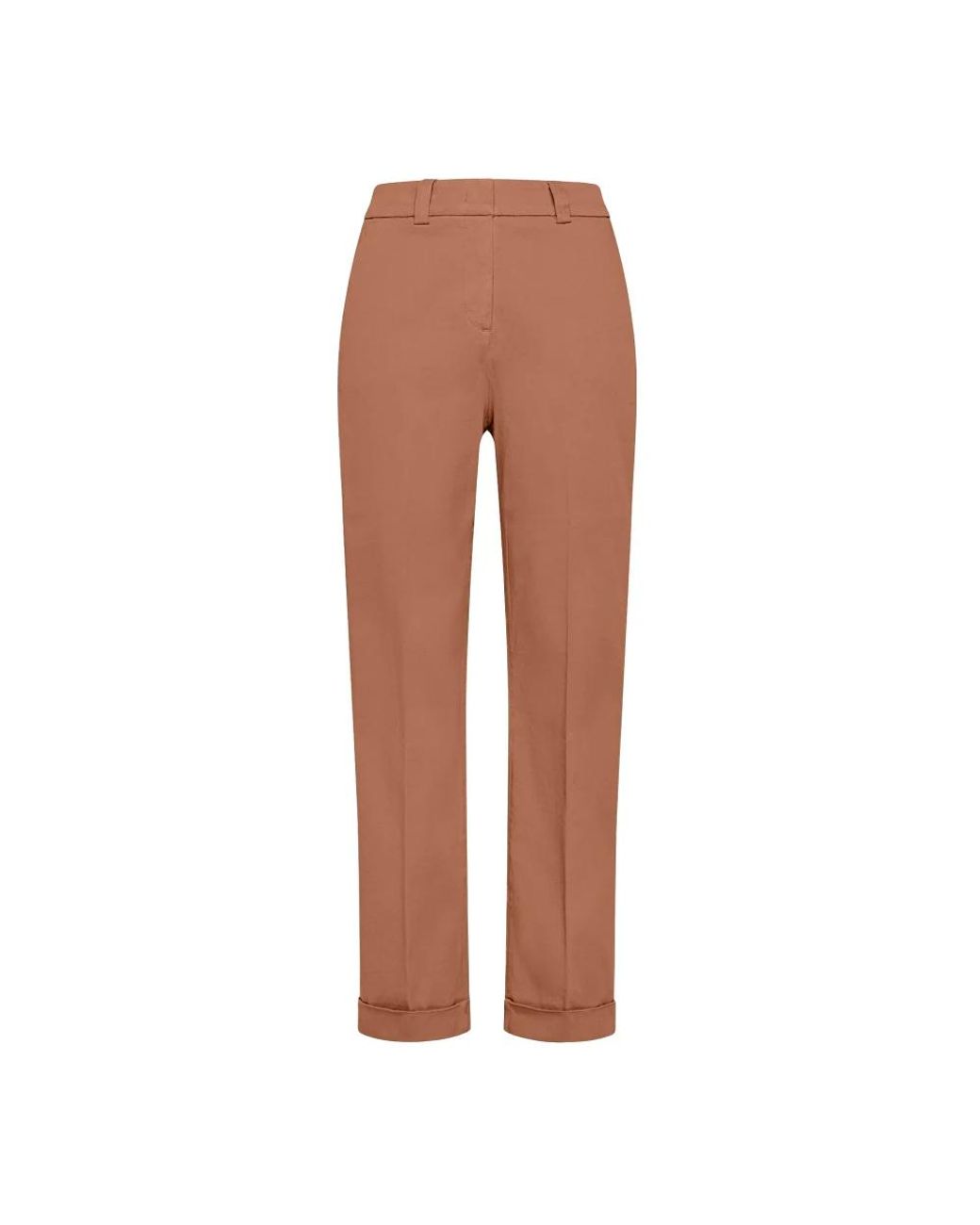Peuterey Broeken ,Bruin ,Katoen Cotton Stretch Straight Leg Broek in het Brown