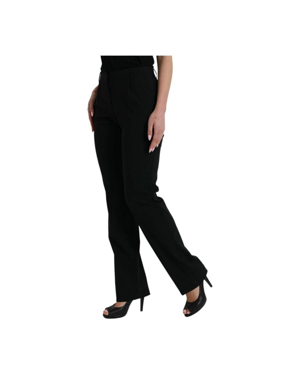 Dolce & Gabbana Black Straight Trousers