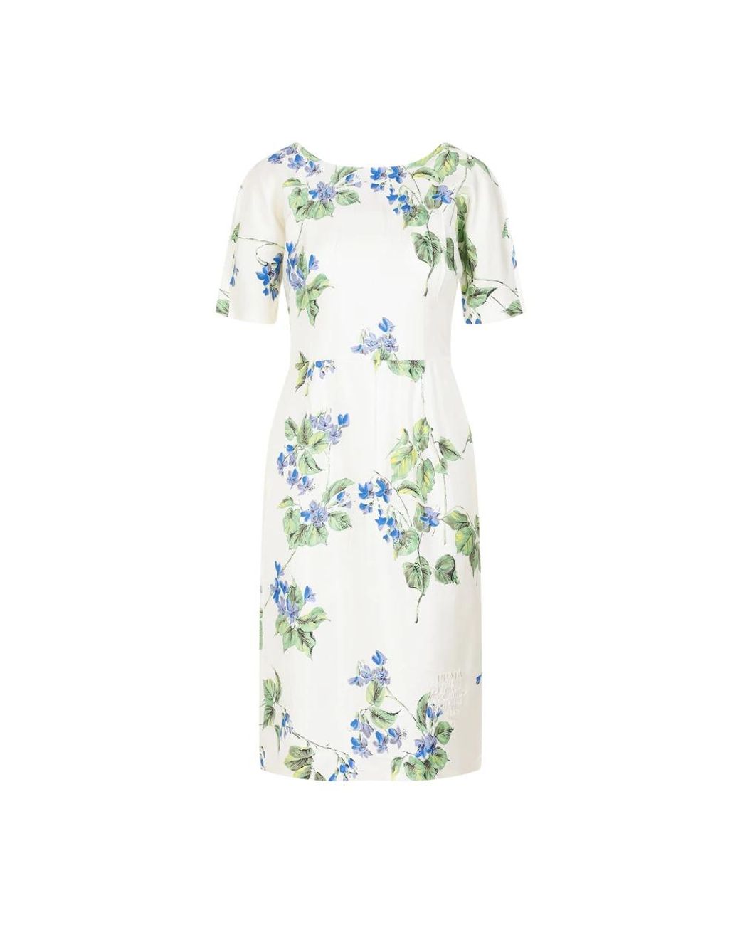 Prada Blue Nude & Neutral Cupro Midi Dress