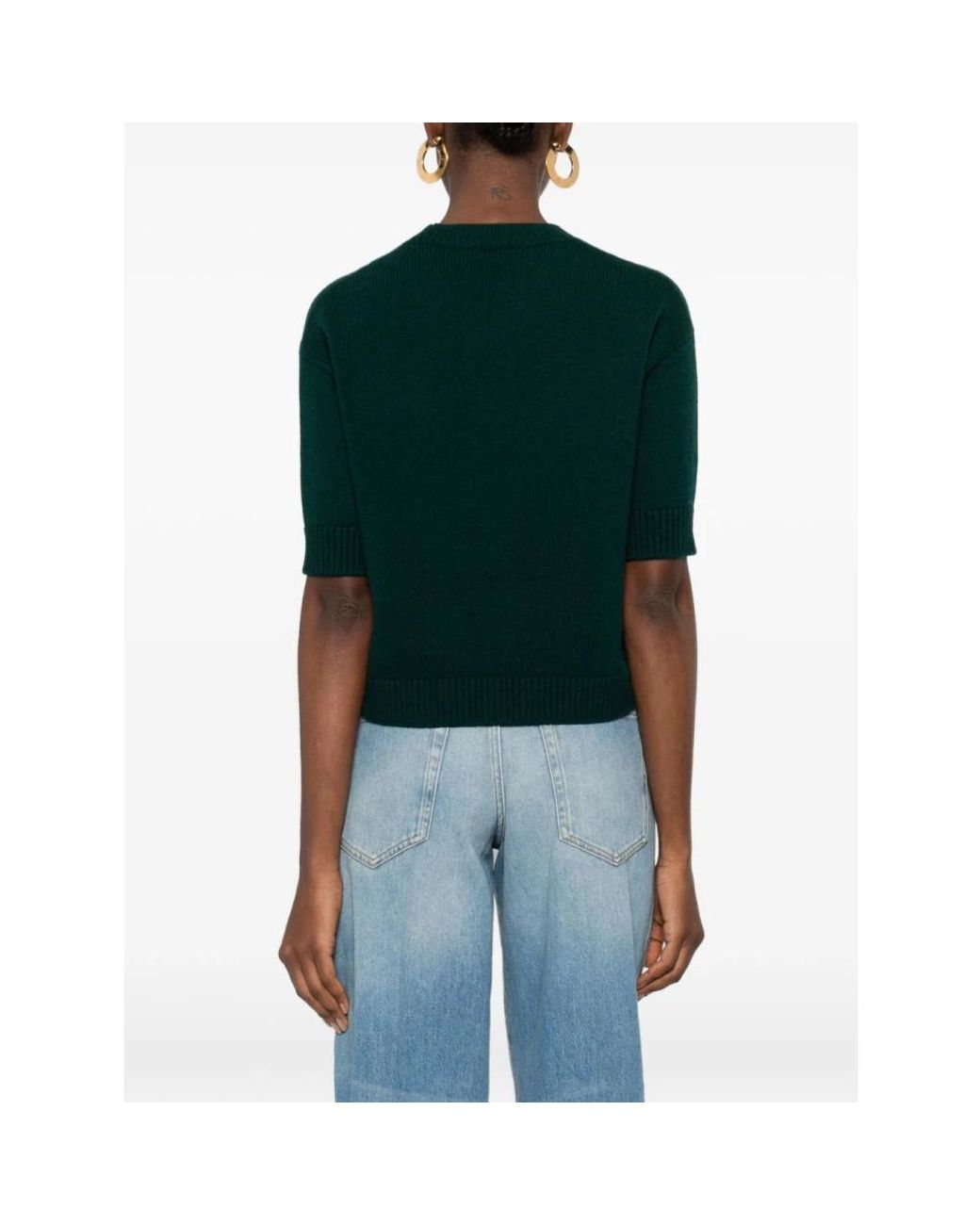 Gucci Green Round-Neck Knitwear