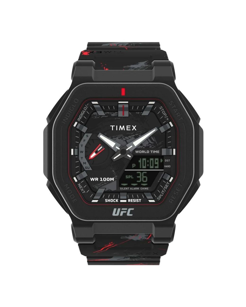 Timex Accessoires ,Zwart ,Ufc Colossus Fight Week Horloge in het Black voor heren