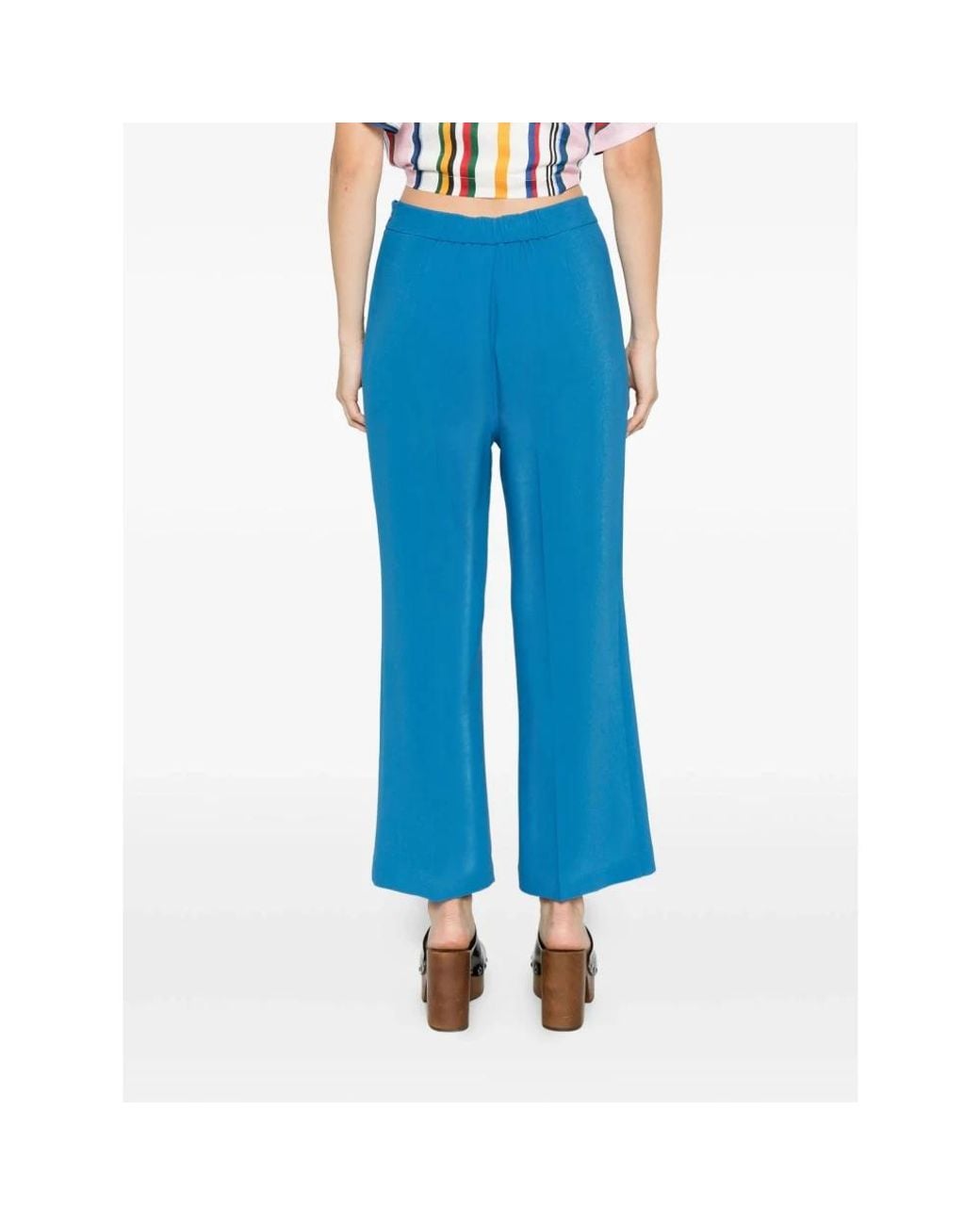 Etro Blue Wide Trousers