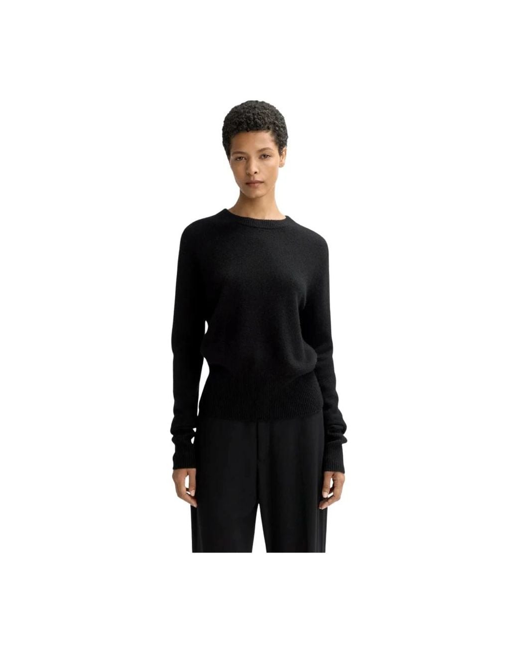 Soft Goat Black Cashmere Knitwear