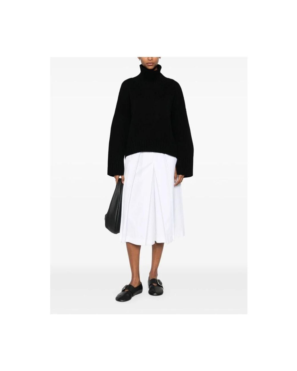 Soft Goat Black Rundhalspullover