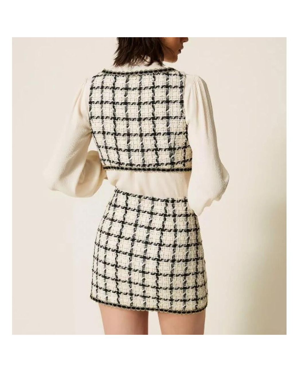 Twinset Natural Short Skirts