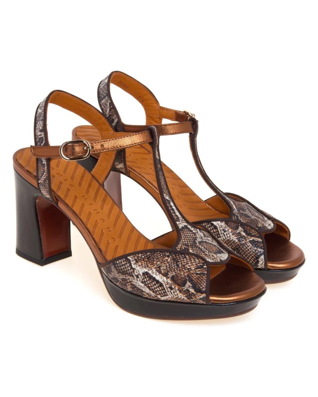 Chie Mihara Brown High Heel Sandals