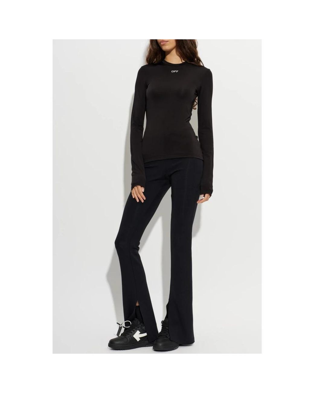 Off-White c/o Virgil Abloh Black Long Sleeve T-Shirts