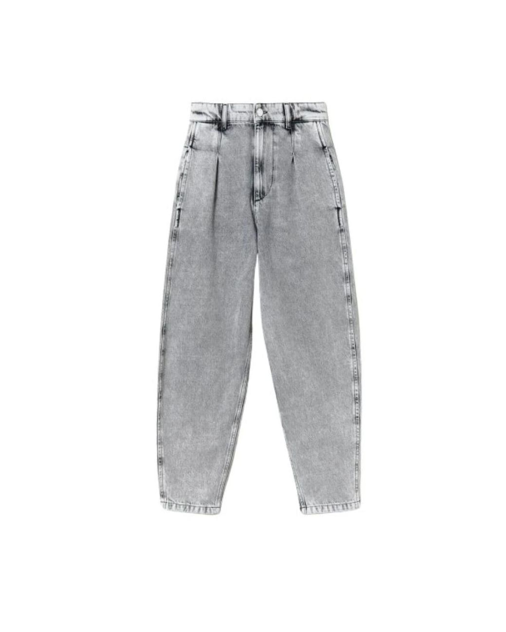 Twinset Gray Loose Fit Jeans
