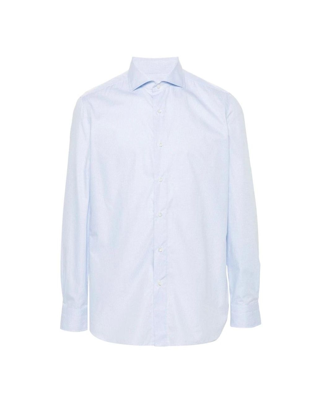 Luigi Borrelli Napoli White Formal Shirts for men
