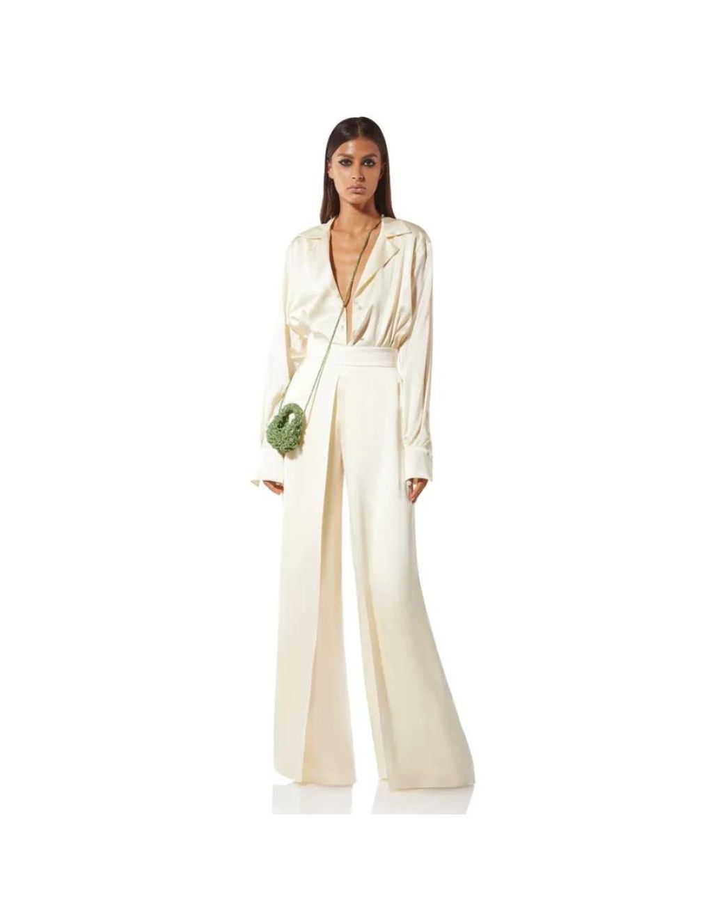 MVP WARDROBE White Wide Trousers