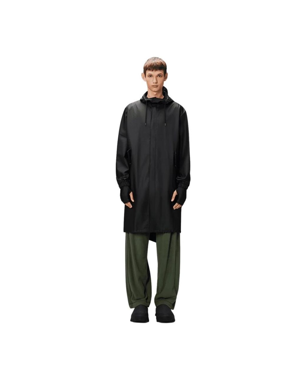 Rains Black Rain Jackets for men
