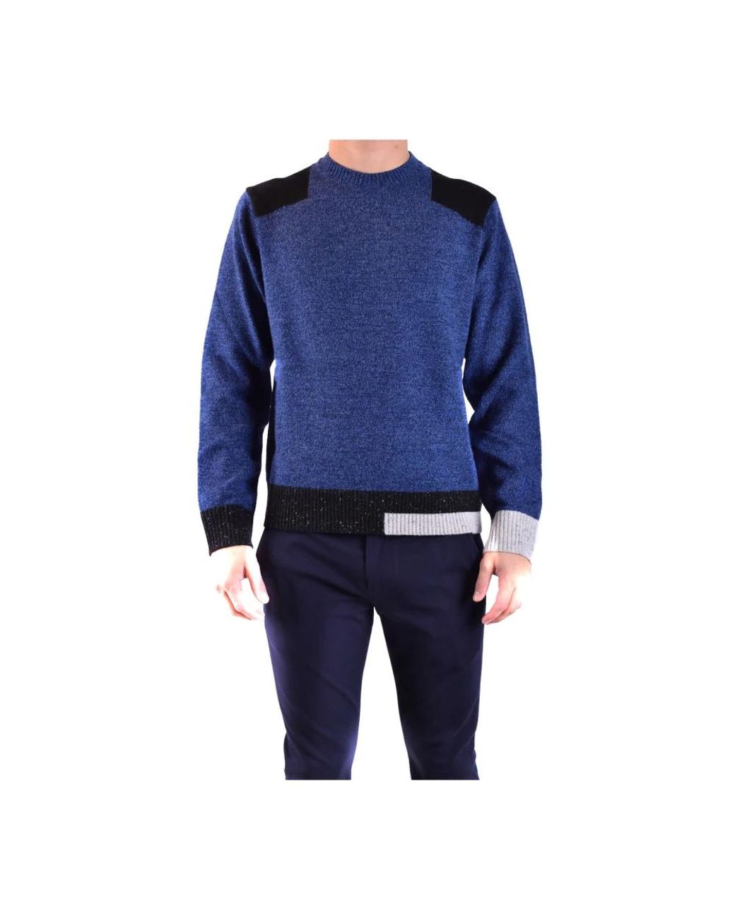 Neil Barrett Blue Round-Neck Knitwear for men