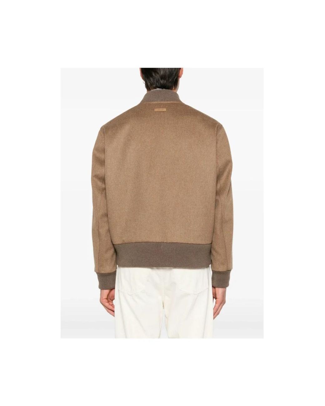 Lardini Brown Bomber Jackets for men